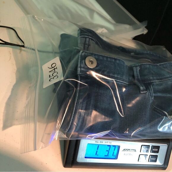 J. Jill Kick-Flare Ankle Jean Womens 16 Blue Raw Hem - Picture 12 of 12